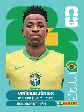 Vinicius Júnior — figurinha BRA-14