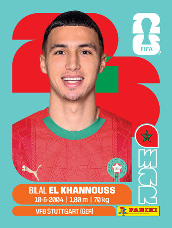 Bilal El Khannouss — figurinha MAR-14