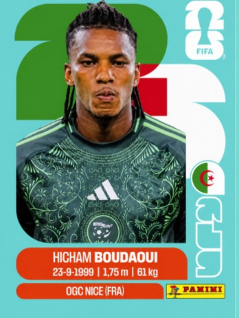 Hicham Boudaoui — figurinha ALG-10