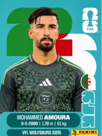 Mohammed Amoura — figurinha ALG-20