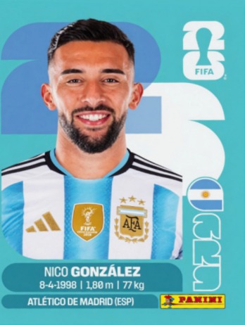 Nico Gonzalez — figurinha ARG-16