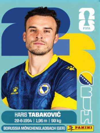 Haris Tabakovic — figurinha BIH-20