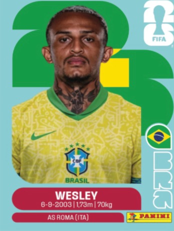 Wesley — figurinha BRA-8