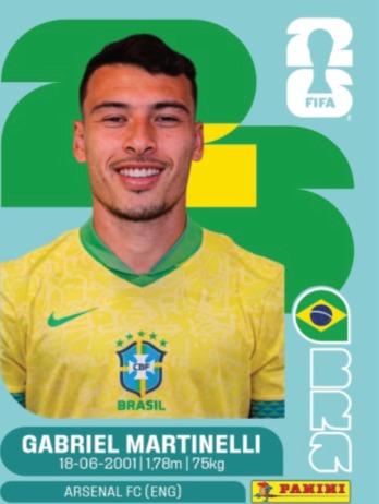 Gabriel Martinelli — figurinha BRA-18
