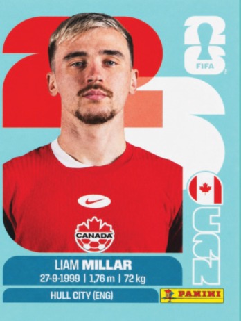 Liam Millar — figurinha CAN-18