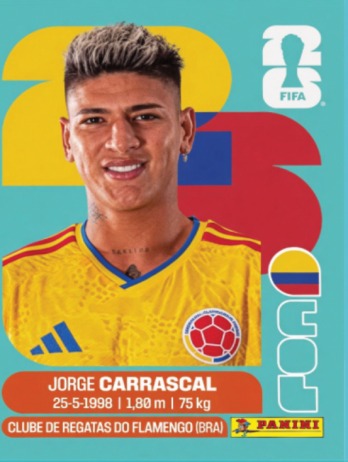 Jorge Carrascal — figurinha COL-16