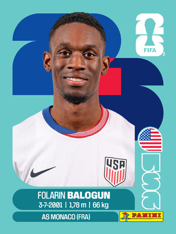 Folarin Balogun — figurinha USA-20