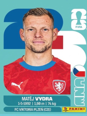 Matej Vydra — figurinha CZE-15