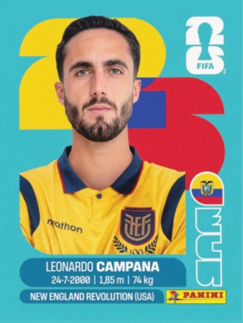 Leonardo Campana — figurinha ECU-15