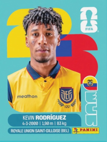 Kevin Rodriguez — figurinha ECU-19