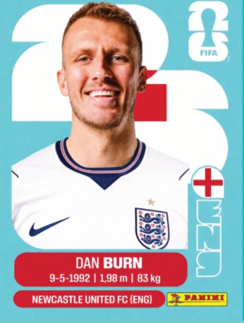 Dan Burn — figurinha ENG-8