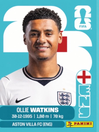 Ollie Watkins — figurinha ENG-20