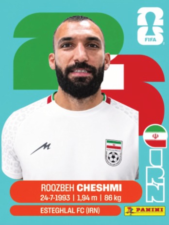Ali Gholizadeh — figurinha IRN-20