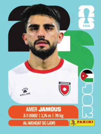 Amer Jamous — figurinha JOR-14