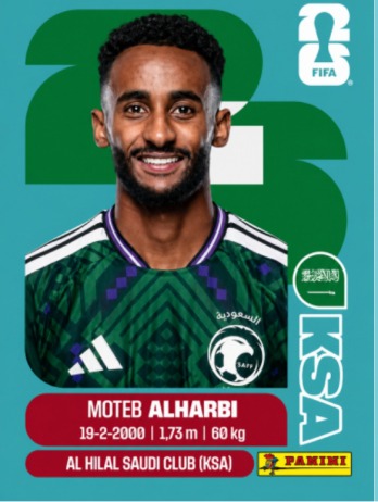 Moteb Al-Harbi — figurinha KSA-7