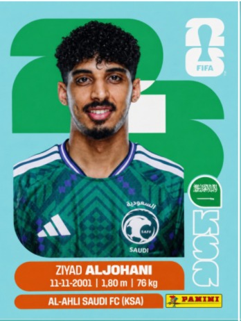 Ziyad Aljohani — figurinha KSA-10
