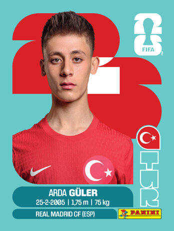 Arda Guler — figurinha TUR-14