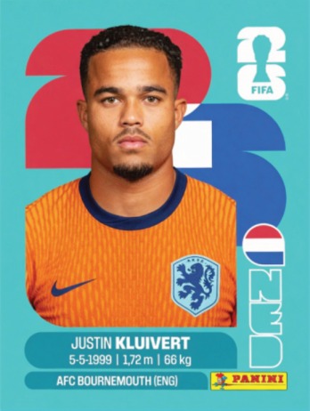 Justin Kluivert — figurinha NED-16