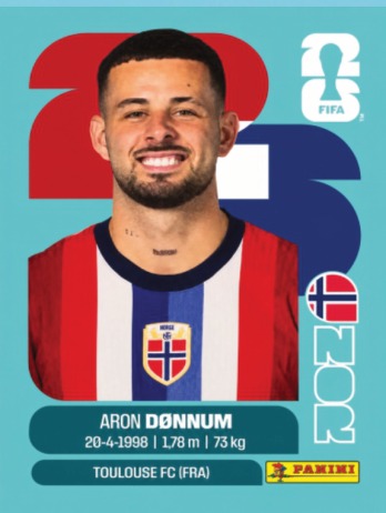 Aron Dønnum — figurinha NOR-17