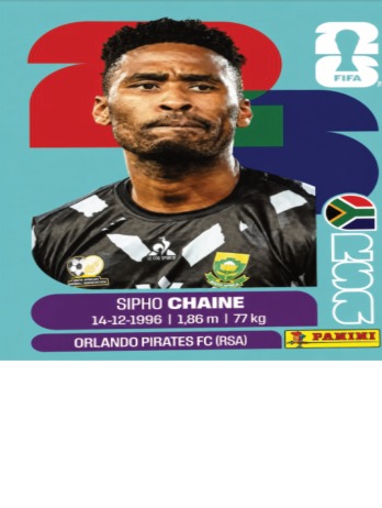Sipho Chaine — figurinha RSA-3