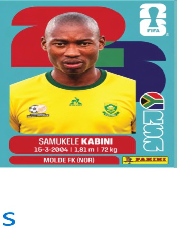 Samukele Kabini — figurinha RSA-5