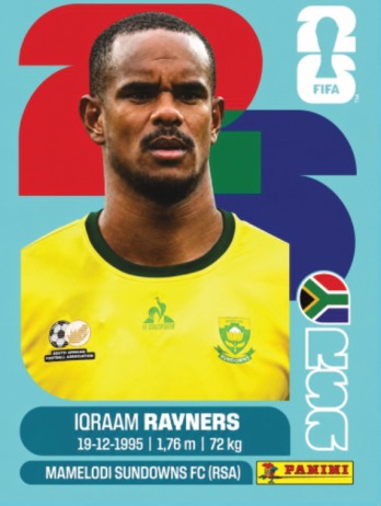 Iqraam Rayners — figurinha RSA-18