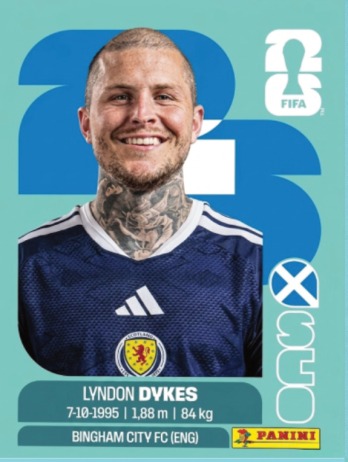 Lyndon Dykes — figurinha SCO-18