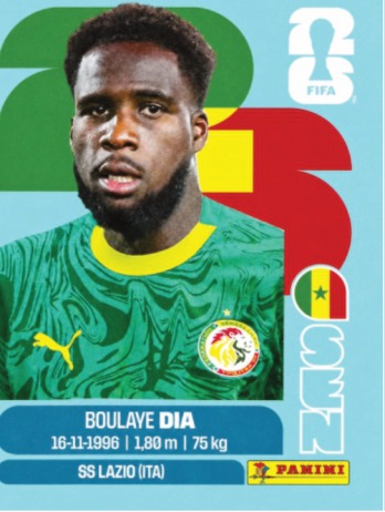 Boulaye Dia — figurinha SEN-17