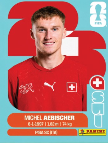 Michel Aebischer — figurinha SUI-16