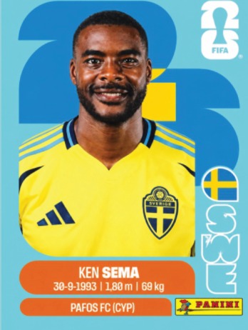 Ken Sema — figurinha SWE-15