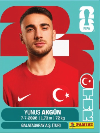 Yunus Akgun — figurinha TUR-16