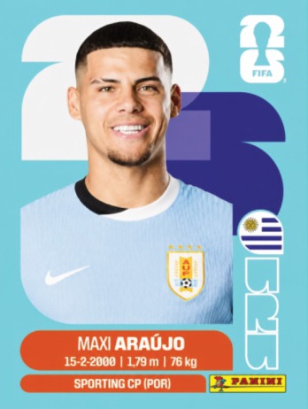 Maxi Araujo — figurinha URU-16