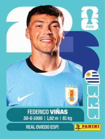 Federico Viñas — figurinha URU-18