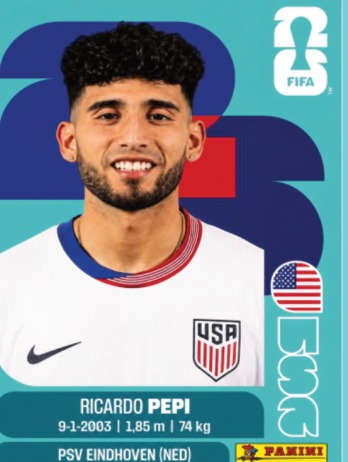 Ricardo Pepi — figurinha USA-18
