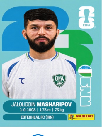 Jaloliddin Masharipov — figurinha UZB-18