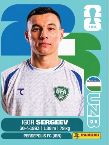 Igor Sergeev — figurinha UZB-19