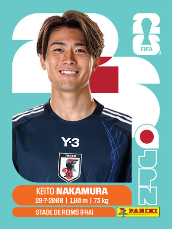 Keito Nakamura — figurinha JPN-15
