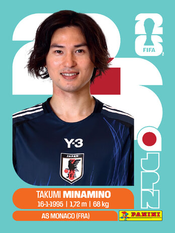 Takumi Minamino — figurinha JPN-16