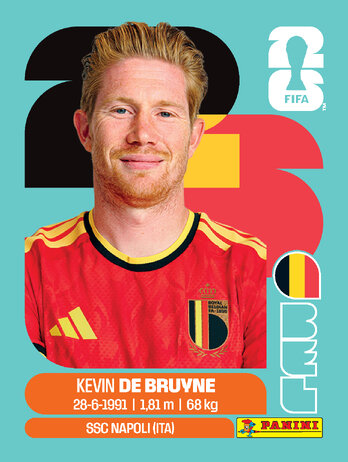 Kevin De Bruyne — figurinha BEL-15