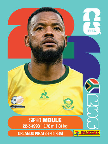 Sipho Mbule — figurinha RSA-16