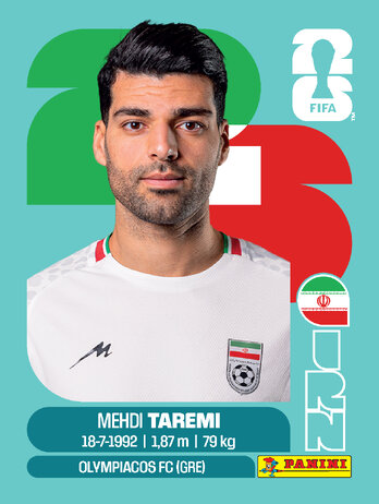 Mehdi Taremi — figurinha IRN-18