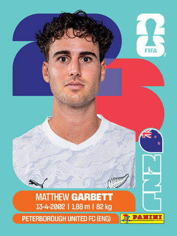 Matthew Garbett — figurinha NZE-14