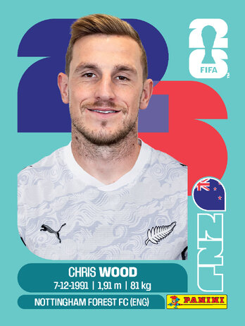 Chris Wood — figurinha NZE-17