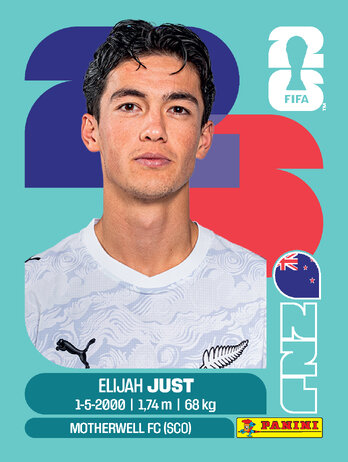Elijah Just — figurinha NZE-18