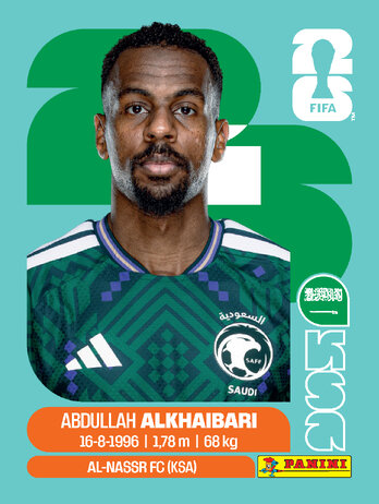 Abdullah Alkhaibari — figurinha KSA-11