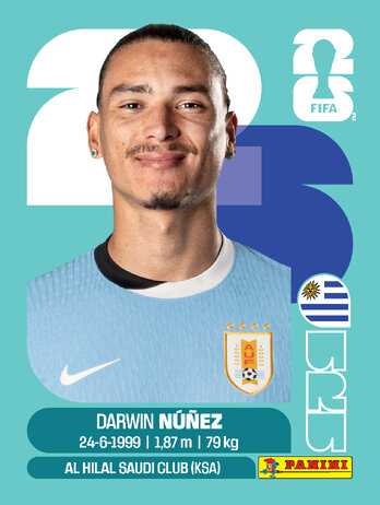 Darwin Núñez — figurinha URU-17