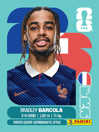 Bradley Barcola — figurinha FRA-16
