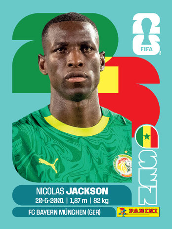 Nicolas Jackson — figurinha SEN-19