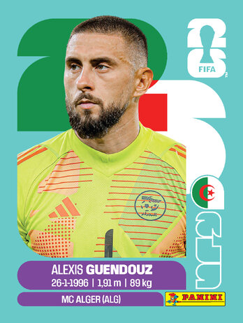 Alexis Guendouz — figurinha ALG-2