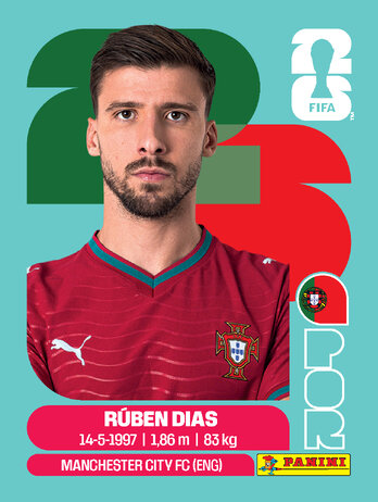 Ruben Dias — figurinha POR-4
